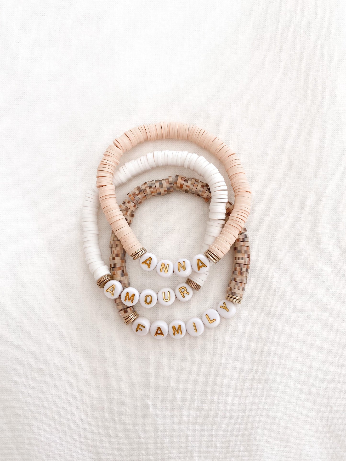 Bracelet heishi personnalisé