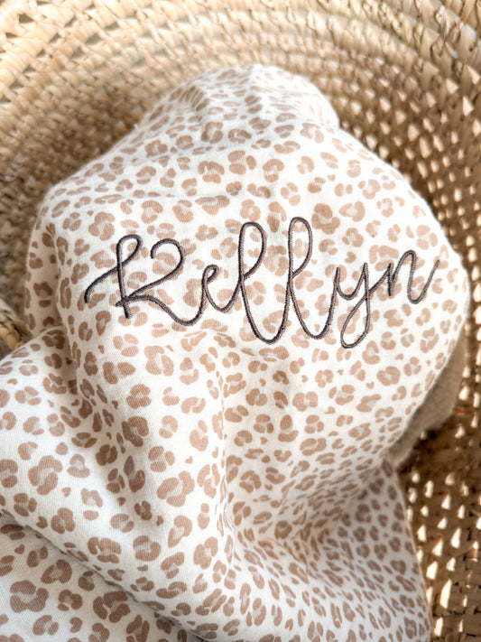 Couverture personnalisable léopard