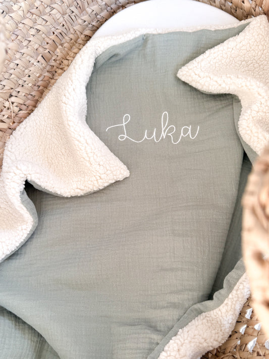 Couverture personnalisable sauge