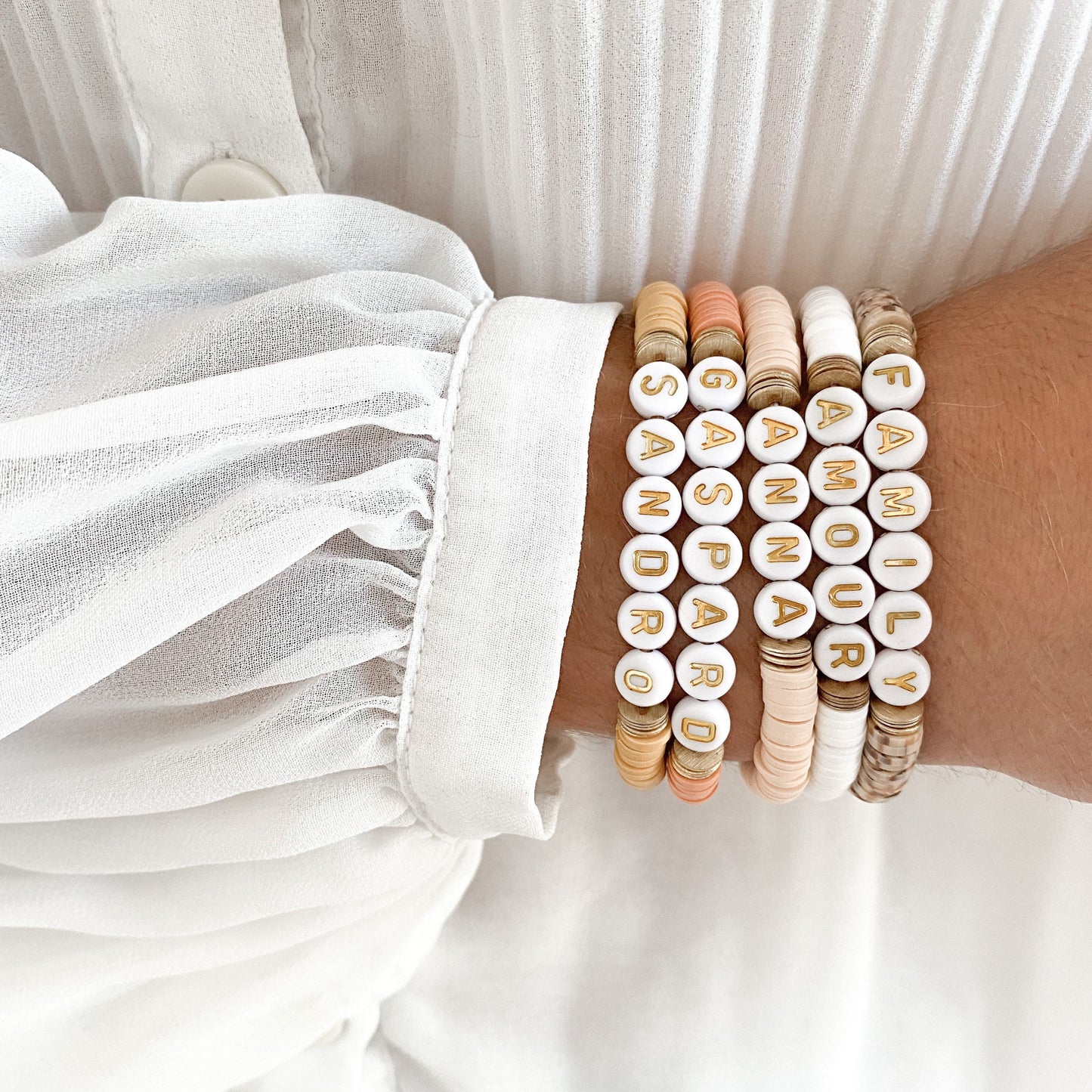 Bracelet heishi personnalisé