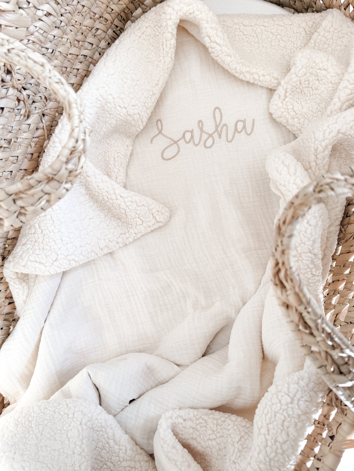 Couverture hiver CRÈME