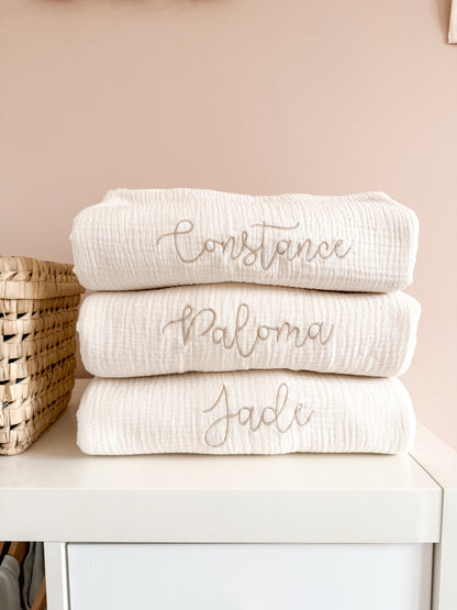 Couverture hiver CRÈME