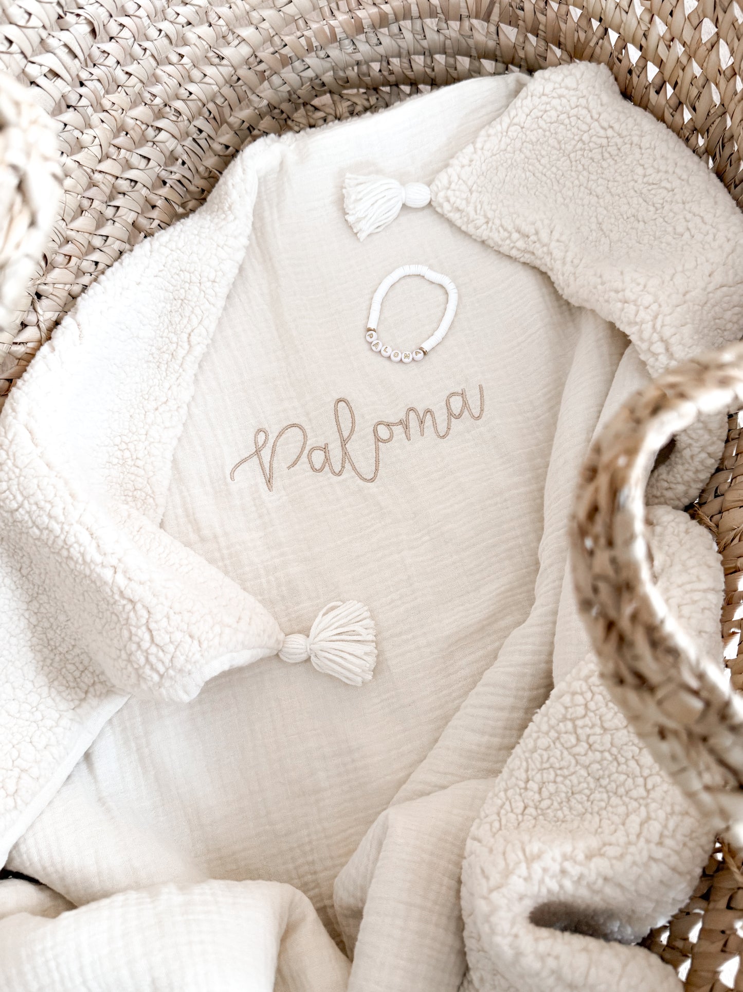 Couverture hiver CRÈME