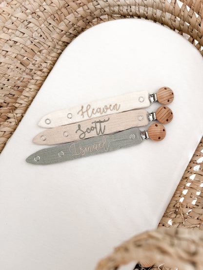 Attache-tétine personnalisable