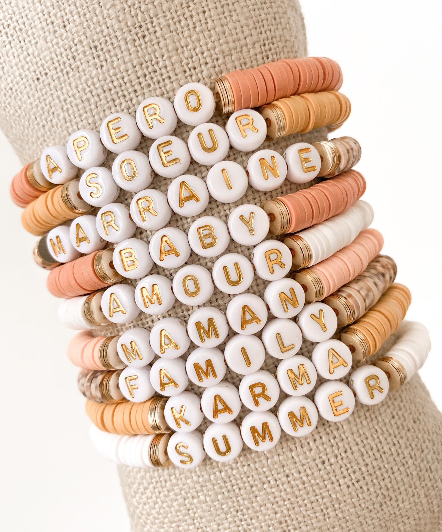 Bracelet heishi personnalisé