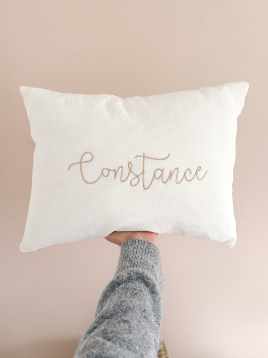 tissu crème, broderie champagne